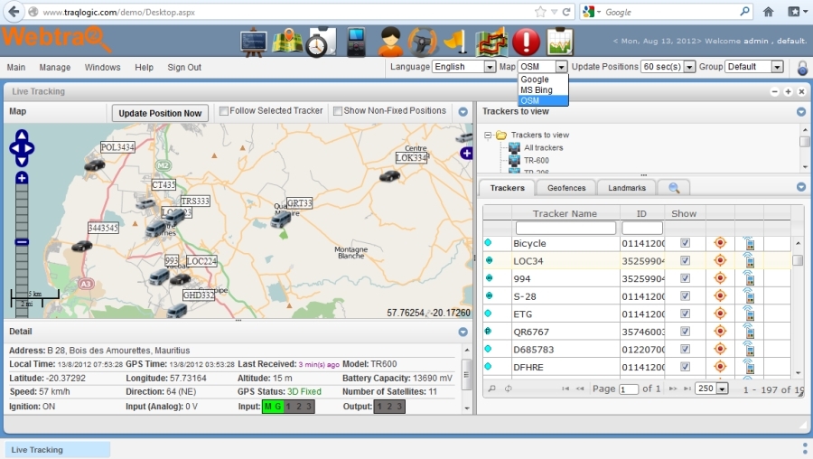 Software - GPS tracking - GPS tracking platform - GPS tracking Server